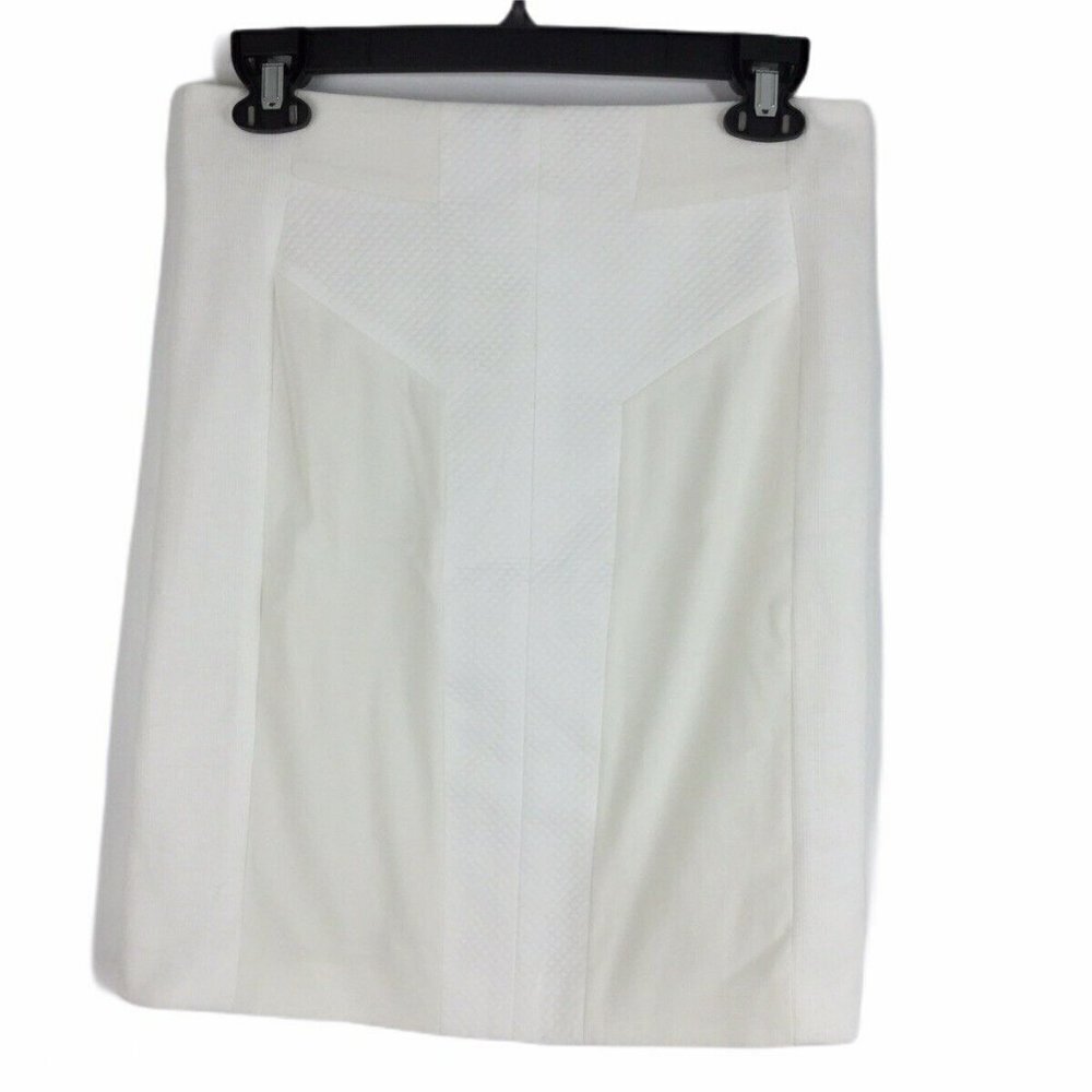 Rag & Bone Skirt White Quilted Pencil Straight